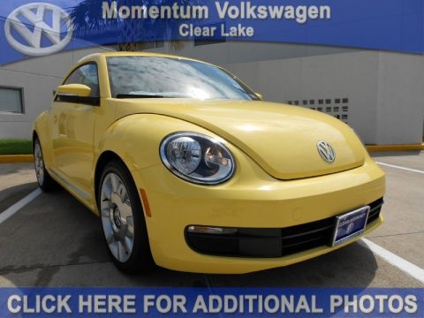 Saturn Yellow Volkswagen Beetle 2.5L.  Click to enlarge.