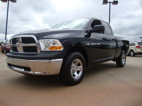 Black Dodge Ram 1500 ST Quad Cab 4x4.  Click to enlarge.