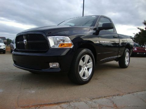 Black Dodge Ram 1500 Express Regular Cab.  Click to enlarge.