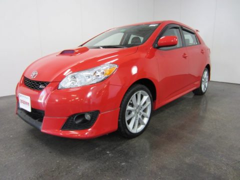 Radiant Red Toyota Matrix XRS.  Click to enlarge.
