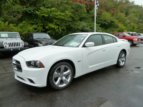 Bright White Dodge Charger R/T Plus.  Click to enlarge.