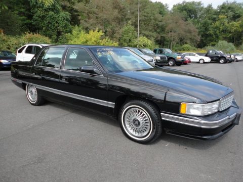 Black Cadillac DeVille Sedan.  Click to enlarge.