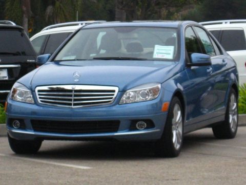 Quartz Blue Metallic Mercedes-Benz C 300 Luxury.  Click to enlarge.