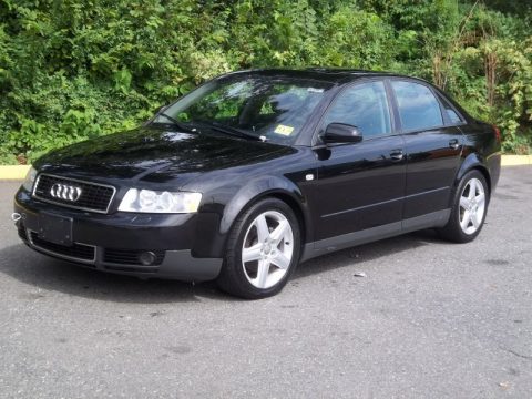 Brilliant Black Audi A4 1.8T quattro Sedan.  Click to enlarge.