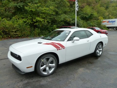 Bright White Dodge Challenger R/T.  Click to enlarge.