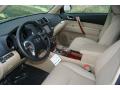  2012 Toyota Highlander Sand Beige Interior #4