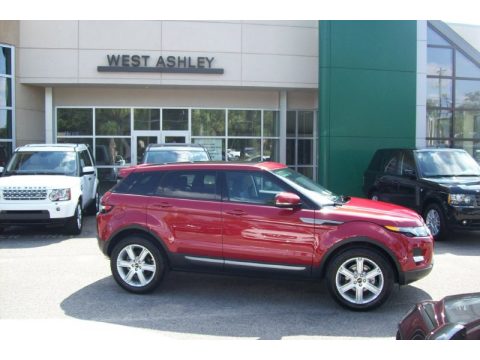 Firenze Red Metallic Land Rover Range Rover Evoque Pure.  Click to enlarge.