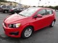 Front 3/4 View of 2012 Chevrolet Sonic LT Hatch #3