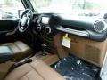  2012 Jeep Wrangler Unlimited Black/Dark Saddle Interior #14