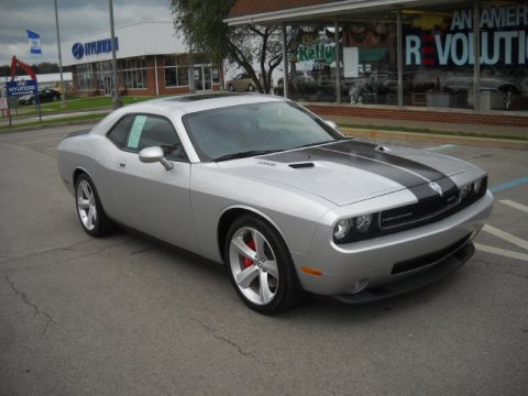 Bright Silver Metallic Dodge Challenger SRT8.  Click to enlarge.