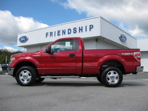 Red Candy Metallic Ford F150 XLT Regular Cab 4x4.  Click to enlarge.