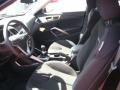  2012 Hyundai Veloster Black Interior #7