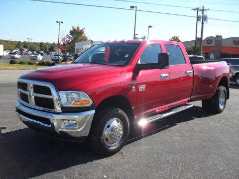 Inferno Red Crystal Pearl Dodge Ram 3500 ST Crew Cab 4x4 Dually.  Click to enlarge.