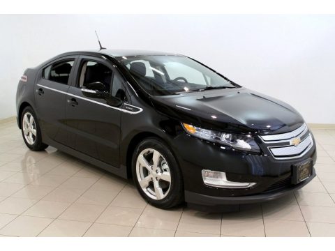 Black Chevrolet Volt Hatchback.  Click to enlarge.