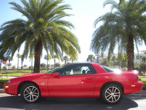 Bright Rally Red Chevrolet Camaro Z28 SS Coupe.  Click to enlarge.