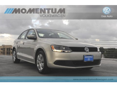 White Gold Metallic Volkswagen Jetta SE Sedan. Click to enlarge.