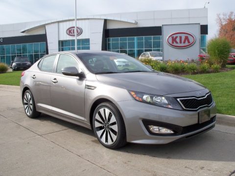 Titanium Silver Kia Optima SX.  Click to enlarge.