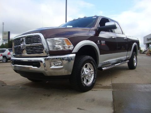 Deep Cherry Red Crystal Pearl Dodge Ram 2500 HD Laramie Crew Cab 4x4.  Click to enlarge.