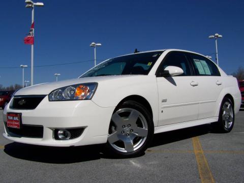 White Chevrolet Malibu SS Sedan.  Click to enlarge.