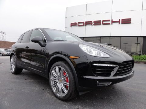 Black Porsche Cayenne Turbo.  Click to enlarge.