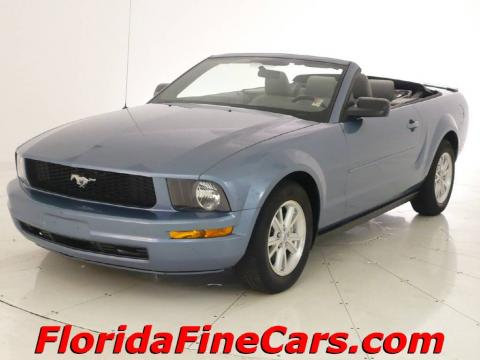 Windveil Blue Metallic Ford Mustang V6 Premium Convertible.  Click to enlarge.