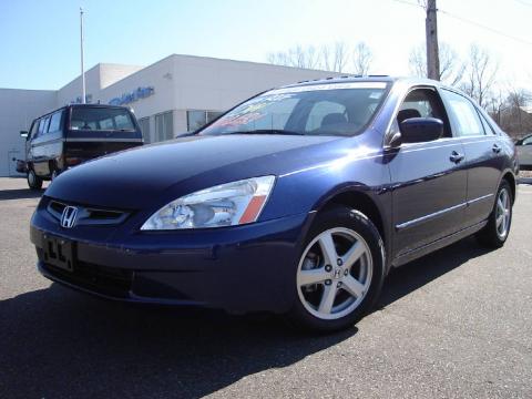 Eternal Blue Pearl Honda Accord EX Sedan.  Click to enlarge.