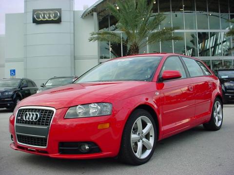 Brilliant Red Audi A3 2.0T.  Click to enlarge.