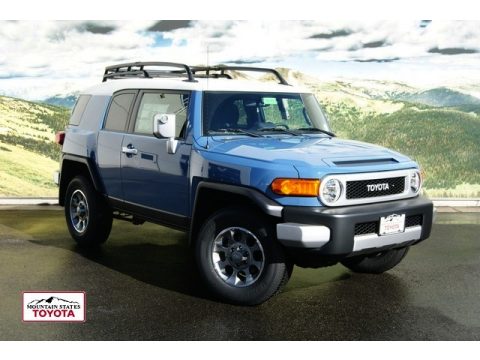 Cavalry Blue Toyota FJ Cruiser 4WD.  Click to enlarge.