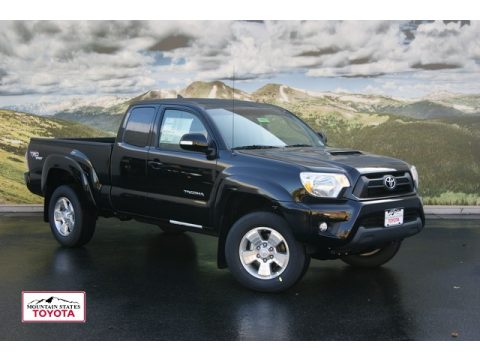 Black Toyota Tacoma V6 TRD Sport Access Cab 4x4.  Click to enlarge.