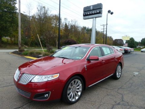 Red Candy Metallic Tinted Lincoln MKS EcoBoost AWD.  Click to enlarge.