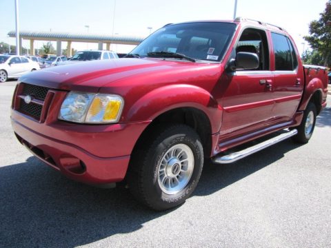 Red Fire Ford Explorer Sport Trac XLT.  Click to enlarge.