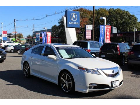 White Diamond Pearl Acura TL 3.7 SH-AWD Technology.  Click to enlarge.