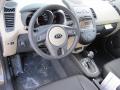  2012 Kia Soul Sand/Black Leather Interior #11