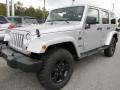 Front 3/4 View of 2012 Jeep Wrangler Unlimited Sahara Arctic Edition 4x4 #3