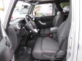  2012 Jeep Wrangler Unlimited Black with Polar White Accents/Orange Stitching Interior #11