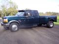 Front 3/4 View of 1997 Ford F350 XLT Extended Cab Dually #33