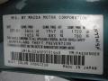 Mazda Color Code 23G Seabreeze Green Mica #20