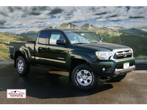 Spruce Green Mica Toyota Tacoma V6 TRD Access Cab 4x4.  Click to enlarge.