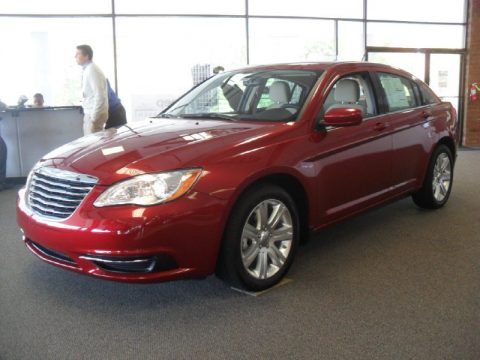 Deep Cherry Red Crystal Pearl Coat Chrysler 200 Touring Sedan.  Click to enlarge.