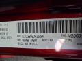 Chrysler Color Code PRP Deep Cherry Red Crystal Pearl Coat #7