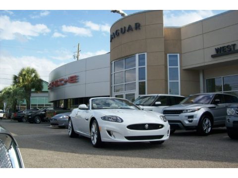 Polaris White Jaguar XK XKR Convertible.  Click to enlarge.