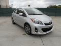 Front 3/4 View of 2012 Toyota Yaris SE 5 Door #1