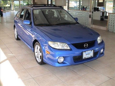 Laser Blue Mica Mazda Protege 5 Wagon.  Click to enlarge.