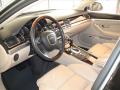  Linen Beige Valcona Leather Interior Audi A8 #9