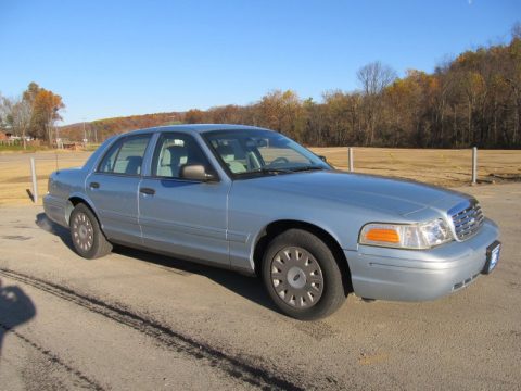 Light Ice Blue Metallic Ford Crown Victoria .  Click to enlarge.
