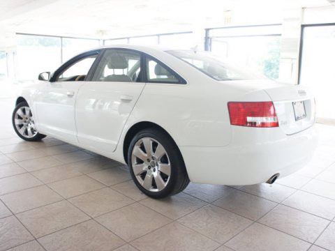 Ibis White Audi A6 3.2 quattro Sedan.  Click to enlarge.
