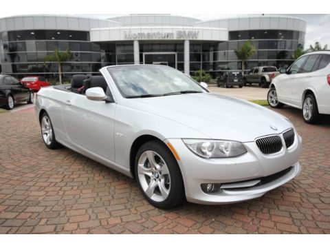 Titanium Silver Metallic BMW 3 Series 335i Convertible.  Click to enlarge.