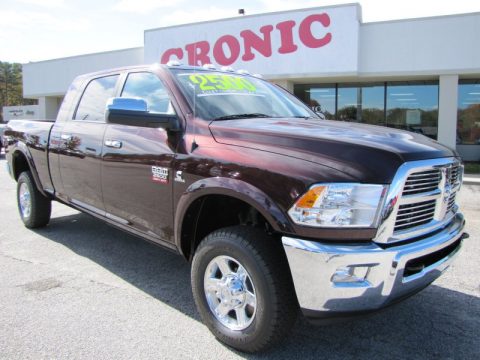 Deep Molten Red Pearl Dodge Ram 2500 HD Laramie Mega Cab 4x4.  Click to enlarge.