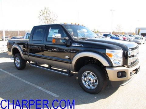 Black Ford F350 Super Duty King Ranch Crew Cab 4x4.  Click to enlarge.