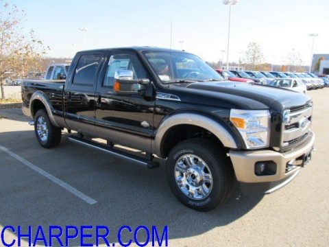 Black Ford F250 Super Duty King Ranch Crew Cab 4x4.  Click to enlarge.